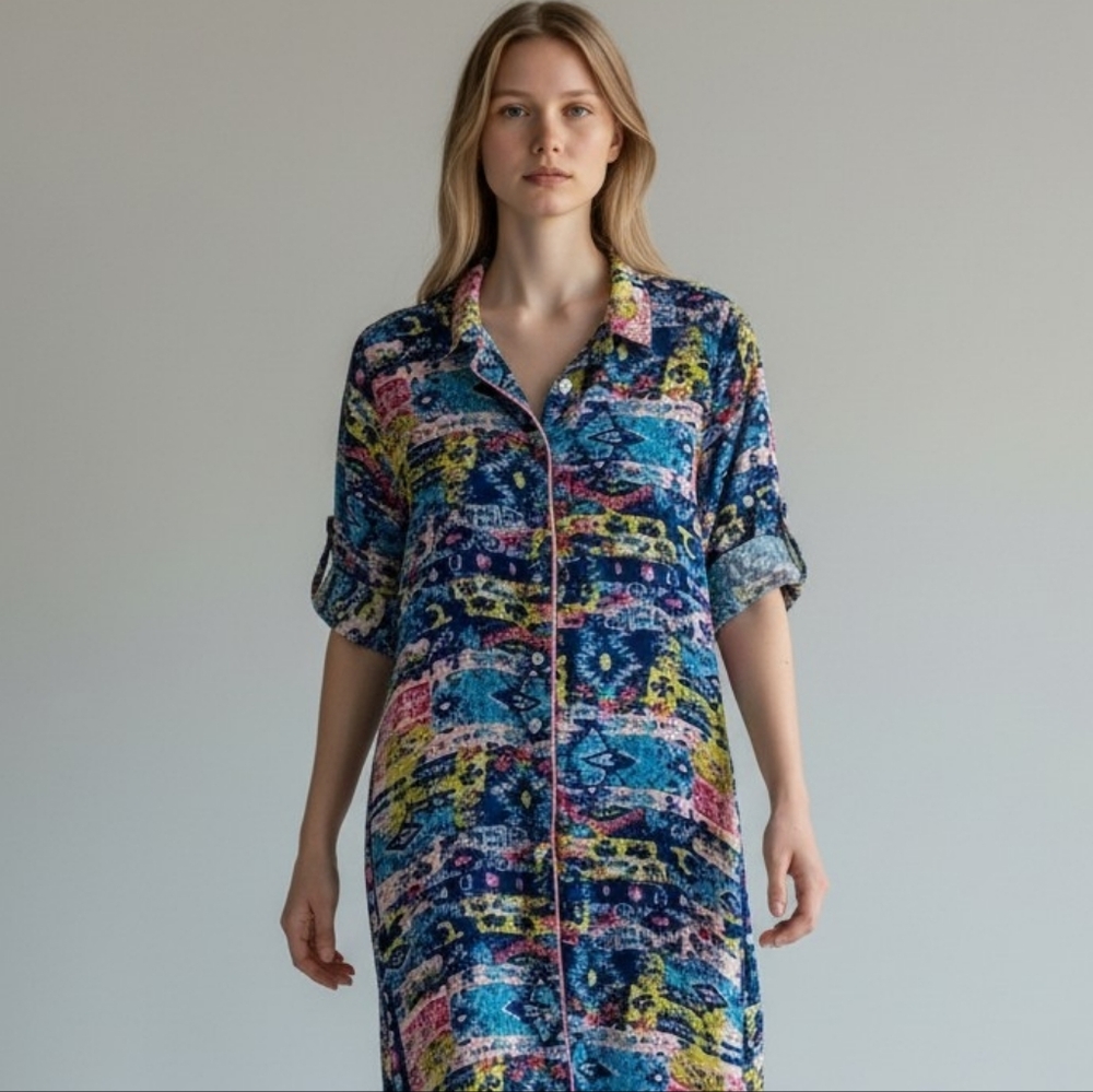 MELANGE button down dress - midi